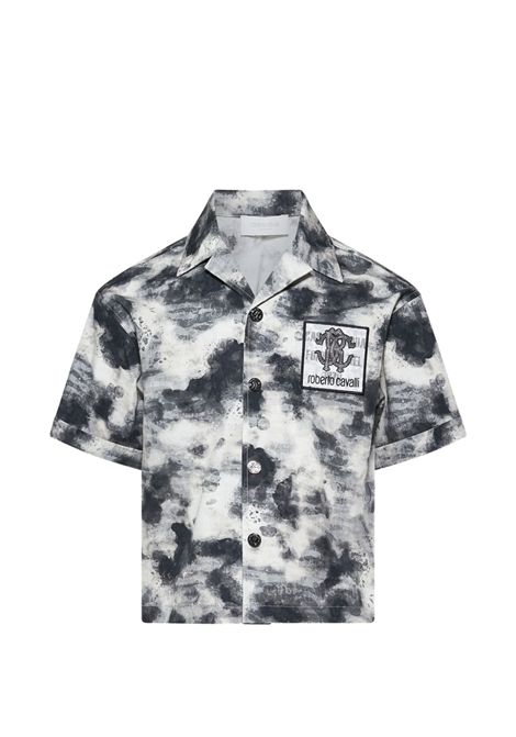 Camicia con logo ROBERTO CAVALLI KIDS | CBP26044CAMF1CAMOUGR